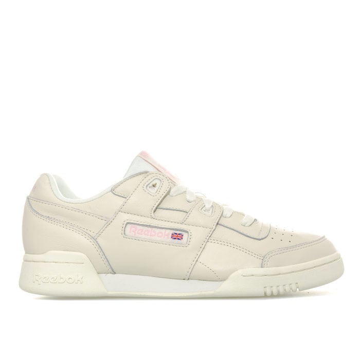 Women's Reebok Classics Workout Plus Vintage Trainers in White pink