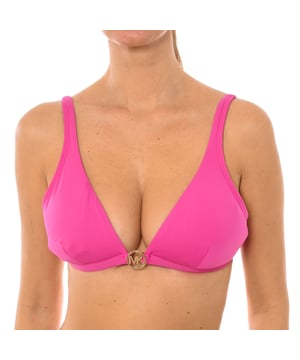 Michael Kors Women's Signature Logo Triangle Bikini Top at