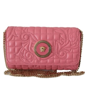 Registered Trademark of Versace 19.69 Leather Wallet On A Chain