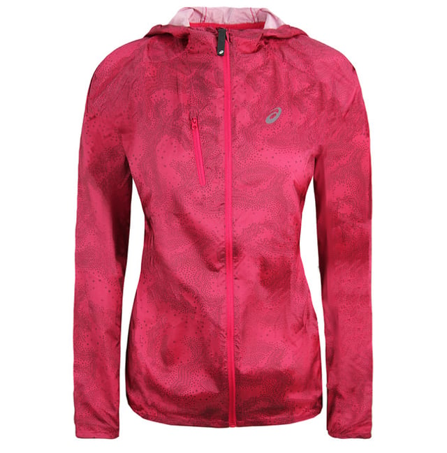 Asics Motion Protect FujiTrail Womens Red Track Jacket