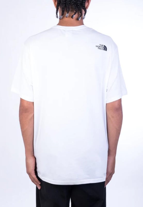 The North Face Mens T Shirt SS Coordinates Tee White