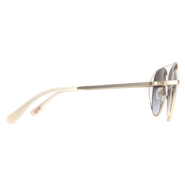 Ted Baker Aviator Womens Rose Gold Light Grey Gradient TB1575 Runa  Sunglasses