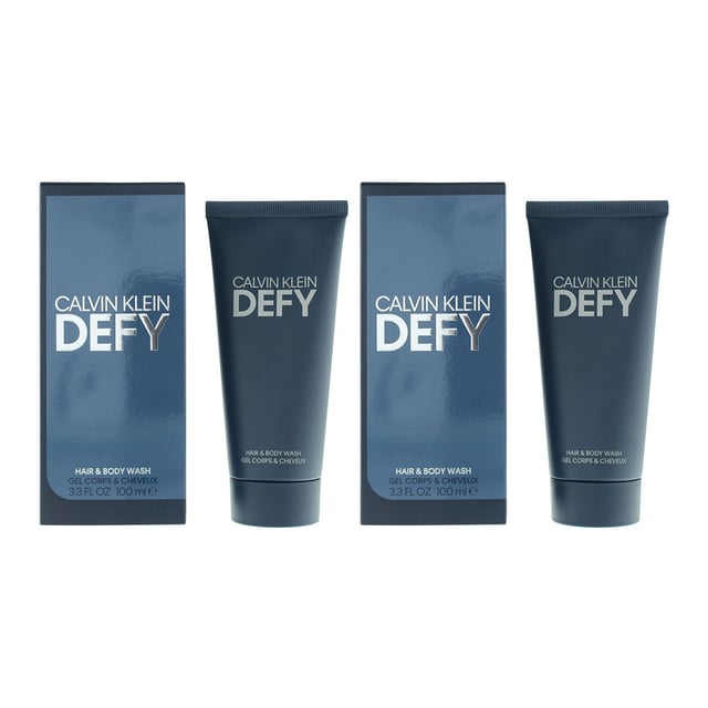 Calvin Klein Defy Hair & Body Shower Gel 100ml x 2