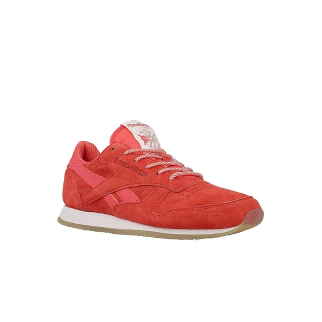 Reebok Classic Creoe Sail Away Lace-Up Red Suede Leather Womens Trainers  BD3016