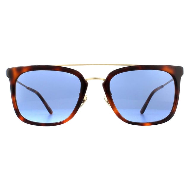 Calvin Klein Square Mens Soft Tortoise Blue Sunglasses