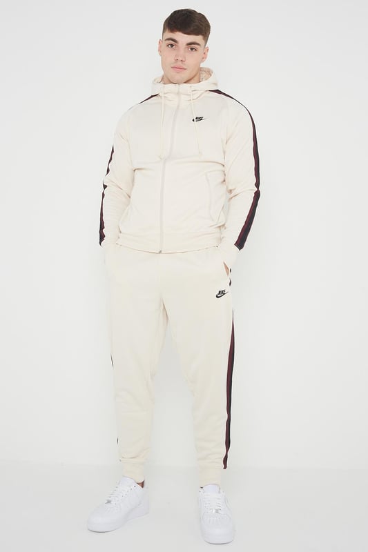Nike Mens Tribute Poly Tracksuit In Cream