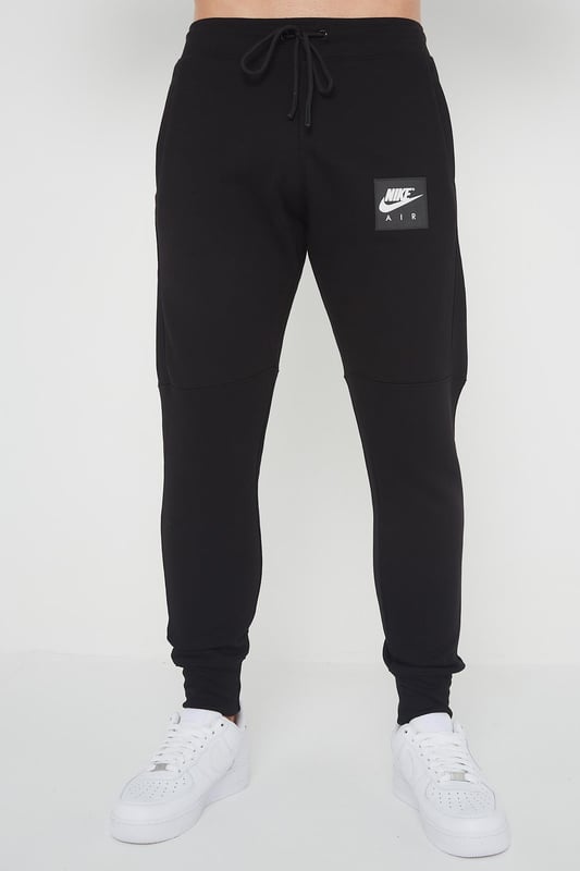 Nike Air Mens Fleece Joggers In Black
