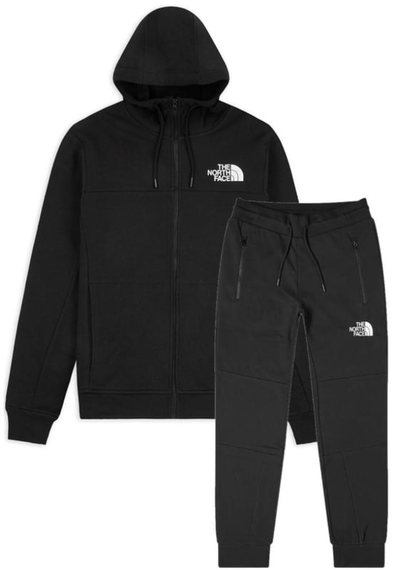 The North Face Mens Himalayan Zip Up Tracksuit in Black