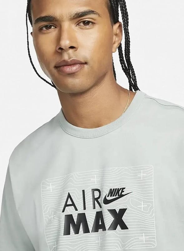 Nike Sportswear Retro Air Max T-Shirt in Dusty Sage Grey