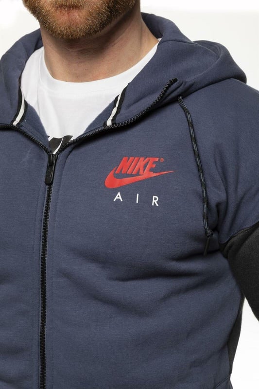 Nike Air Mens Fleece Tracksuit Full Set Navy