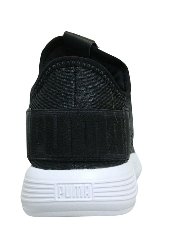Puma Uprise Mesh Black Low Lace Up Mens Slip On Running Trainers 367533 01