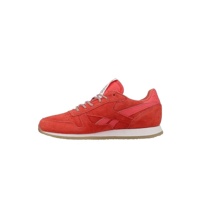 Reebok Classic Creoe Sail Away Lace-Up Red Suede Leather Womens Trainers  BD3016