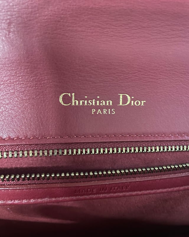 Dior Purple Leather Medium Diorama Flap Shoulder Bag