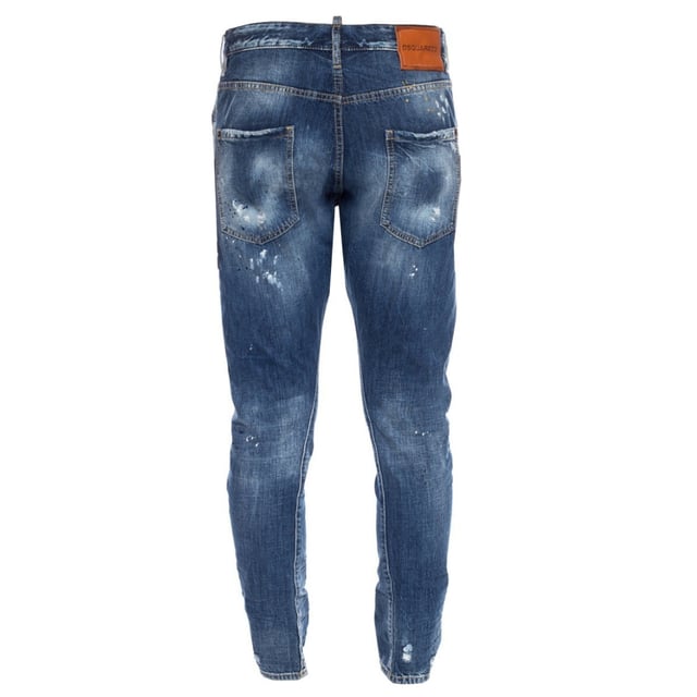 Dsquared2 Distressed Multi Paint Spray Classic Kenny Twist Jeans